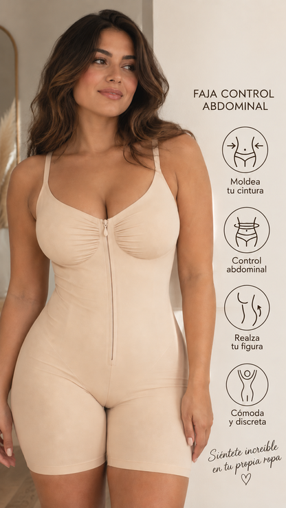Body Moldeador con Cremallera Frontal y Control Abdominal