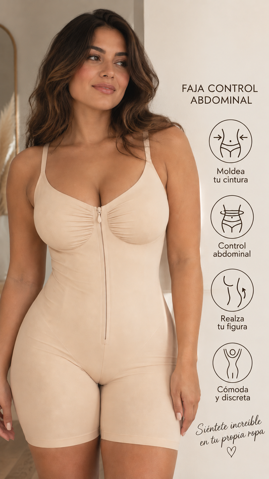 Body Moldeador con Cremallera Frontal y Control Abdominal